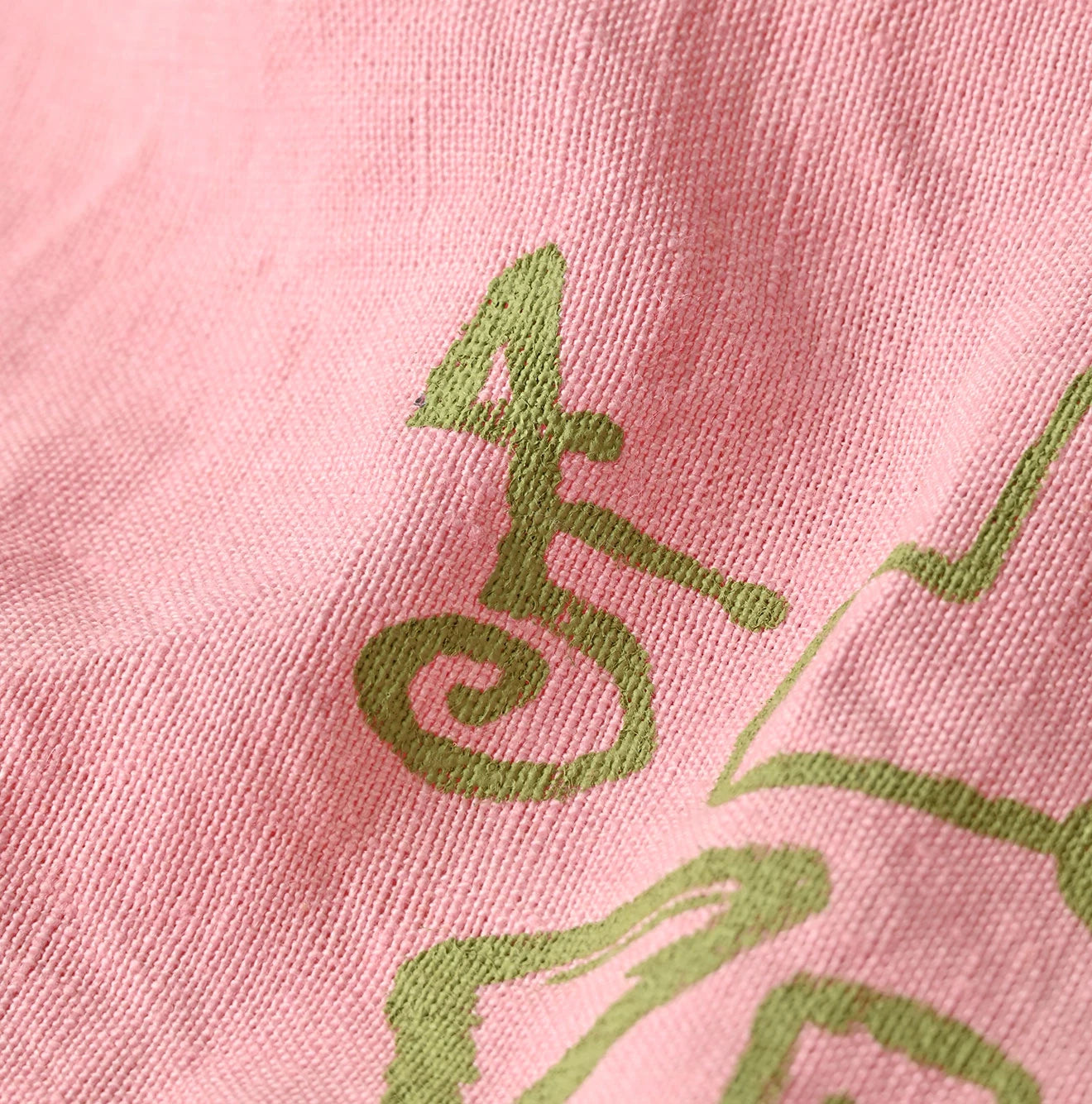 Indian Linen Nasuppie-kun 45 Star Tote Medium Detail