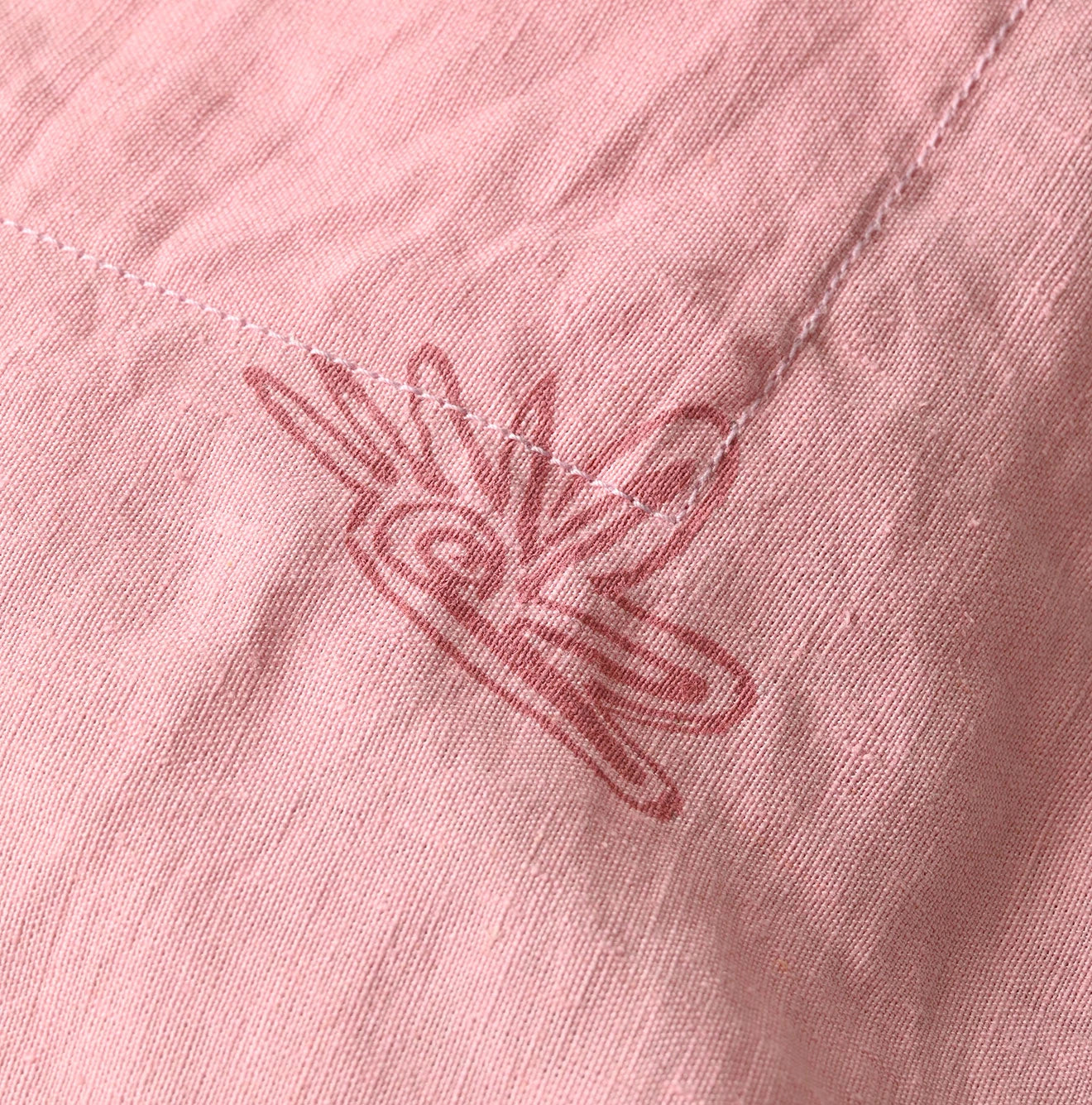Indian Linen Nasuppie-kun 45 Star Tote Medium Detail