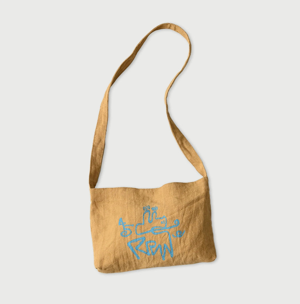 Indian Linen Nasuppie-kun 45 Star Tote Small Turmeric