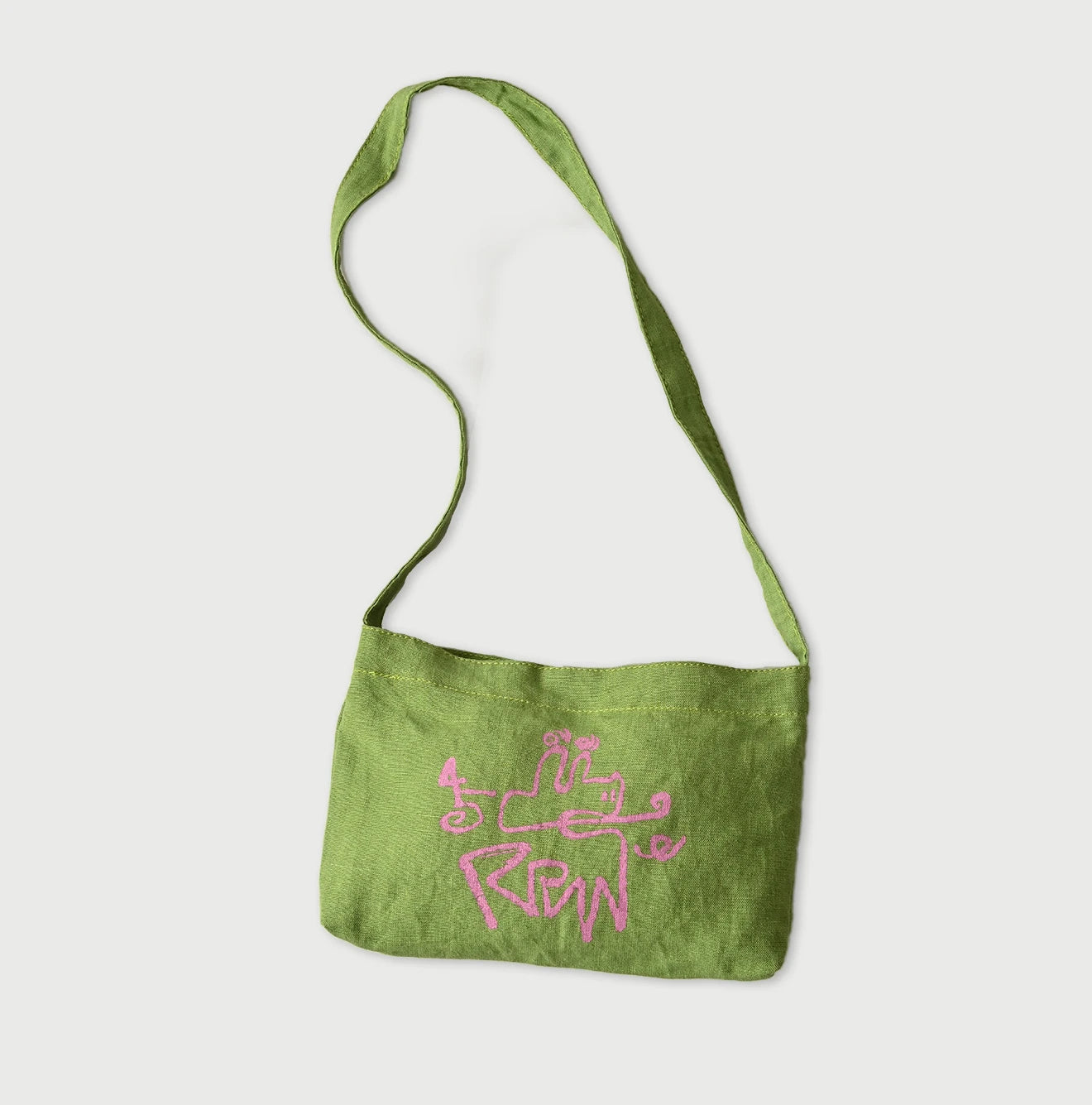 Indian Linen Nasuppie-kun 45 Star Tote Small Yellow Green