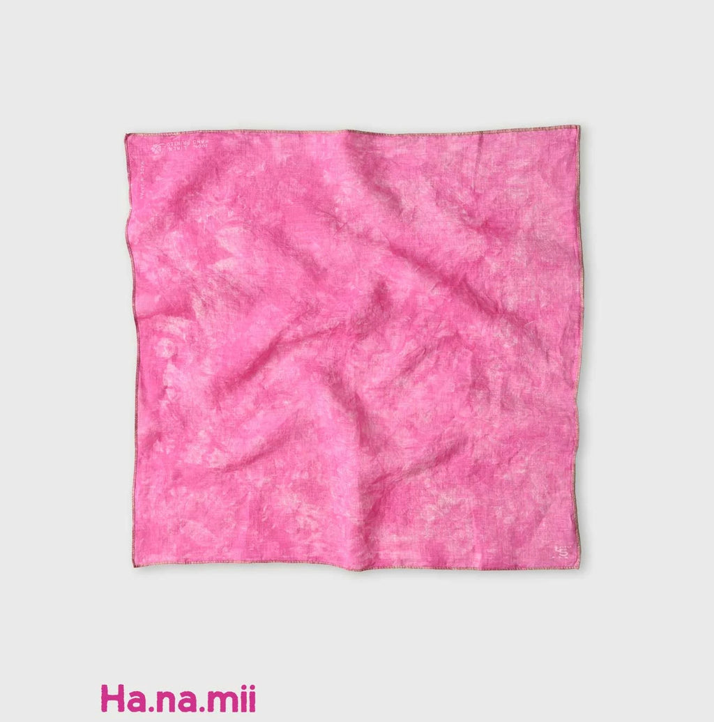 Linen Sakura Dyed Bandana Cross Paisley