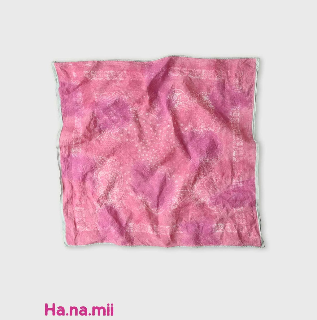 Indian Khadi Sakura Dyed Bandana Sunlight Sakura