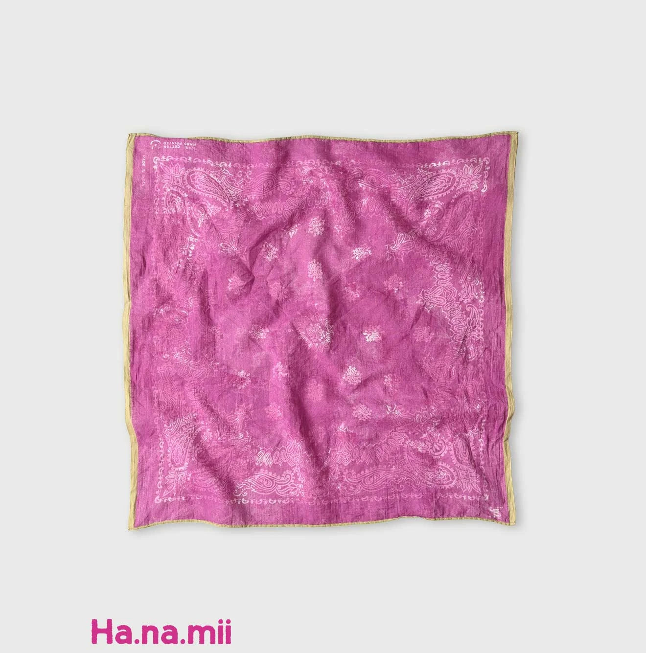 Indian Khadi Sakura Dyed Bandana