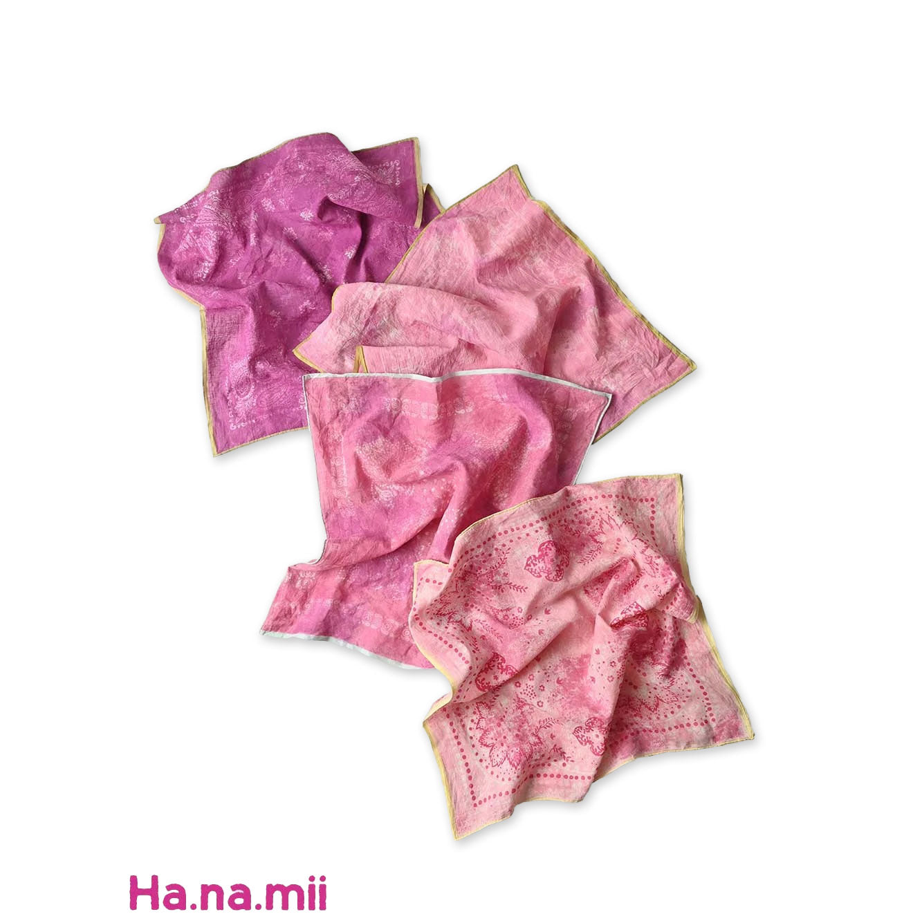 Indian Khadi Sakura Dyed Bandana