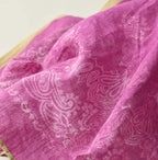 Indian Khadi Sakura Dyed Bandana Detail