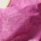 Indian Khadi Sakura Dyed Bandana Detail