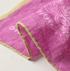 Indian Khadi Sakura Dyed Bandana Detail