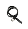 Azure Vintage Leather Belt Narrow Black