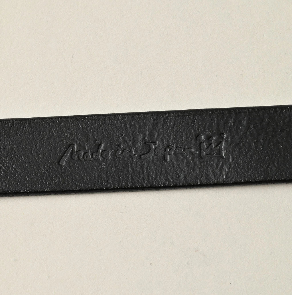 Azure Vintage Leather Belt Narrow Detail