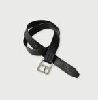Azure Vintage Leather Belt Medium Black