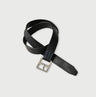 Azure Vintage Leather Belt Medium Black