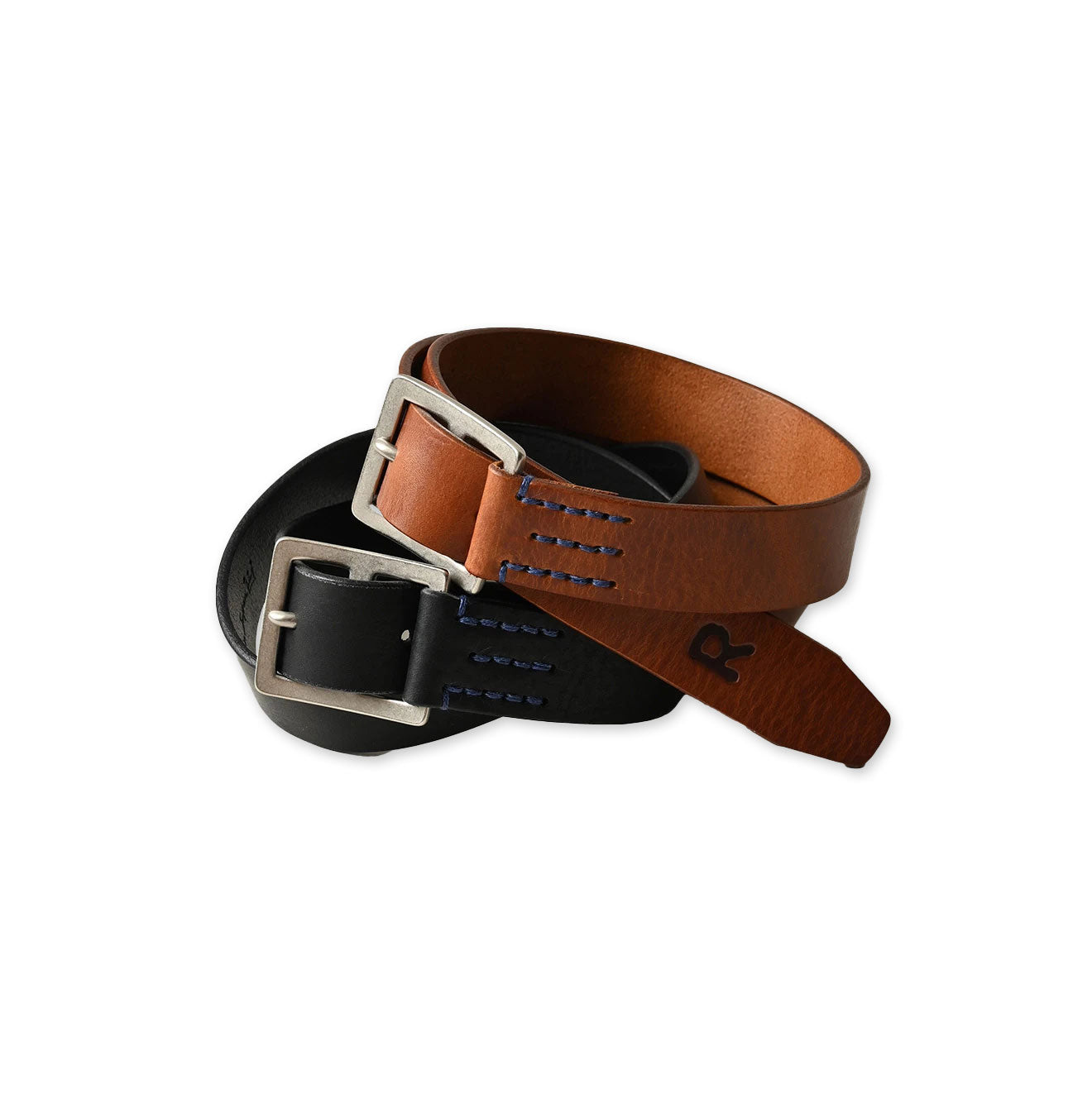 Azure Vintage Leather Belt Medium