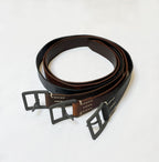 Vintage Leather Belt Thick Detail