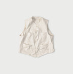 Thin Gabardine 908 Vest Antique White