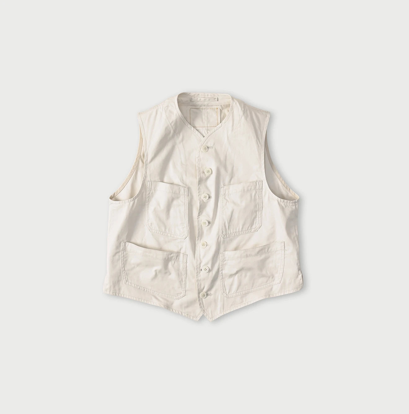 Thin Gabardine 908 Vest Antique White