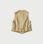 Thin Gabardine 908 Vest Detail Back