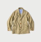 Thin Gabardine 908 Jacquarde Khaki Beige