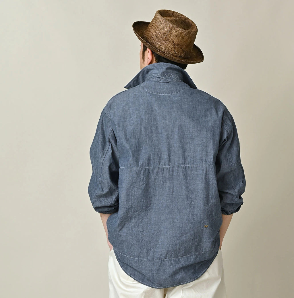 Indigo Khadi OX 908 Cruise Shirt Male Model