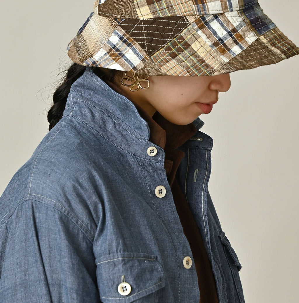 Indigo Khadi OX 908 Cruise Shirt Detail