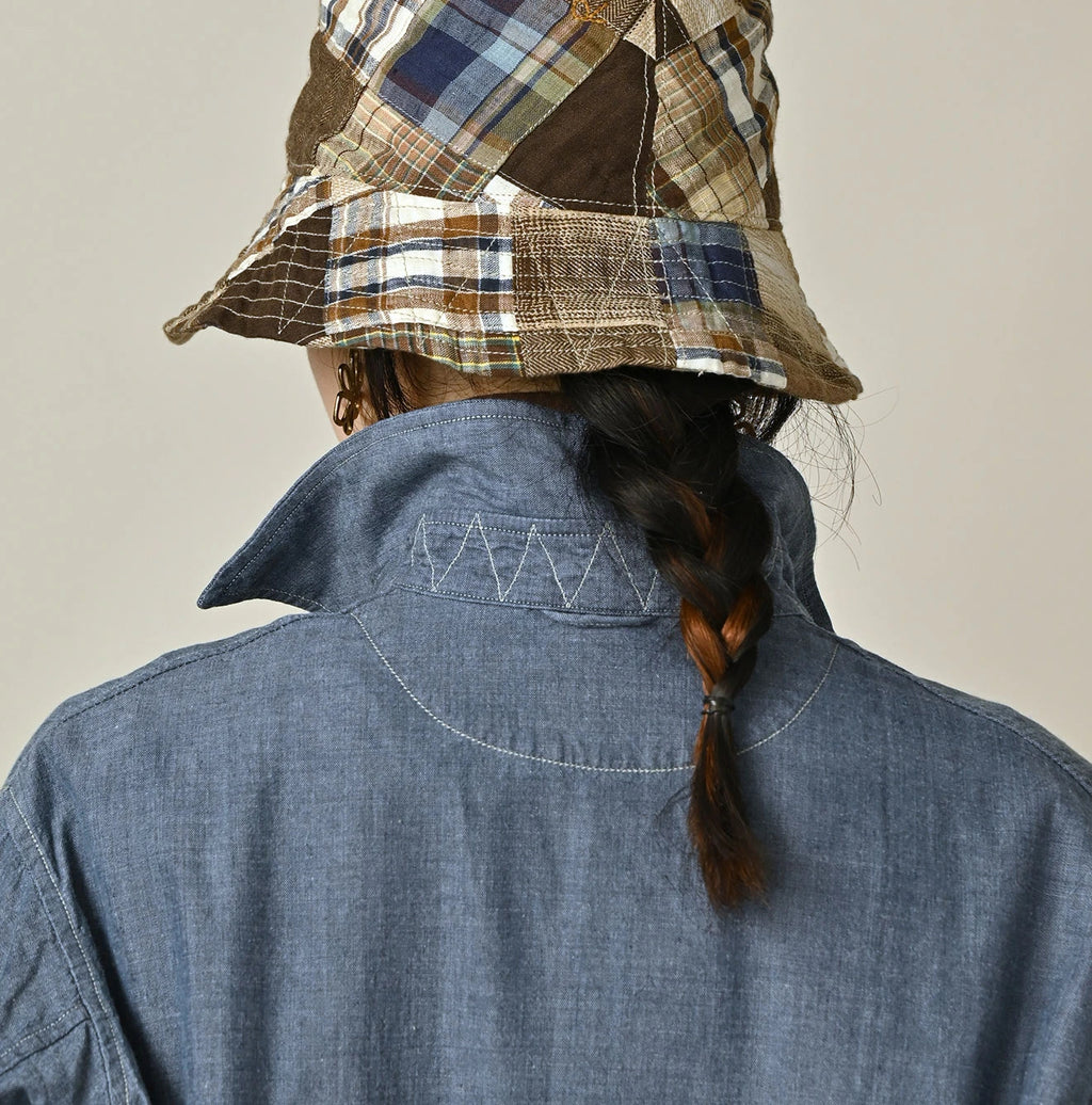 Indigo Khadi OX 908 Cruise Shirt Detail