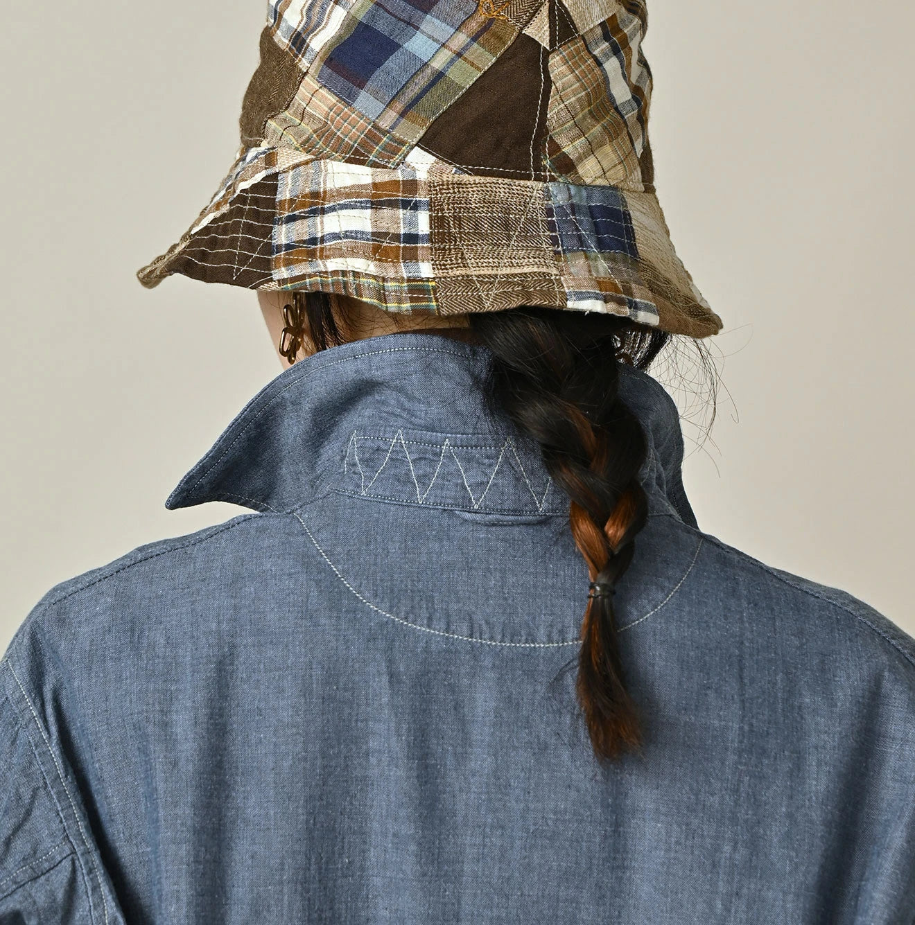 Indigo Khadi OX 908 Cruise Shirt Detail