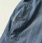 Indigo Khadi OX 908 Cruise Shirt Detail