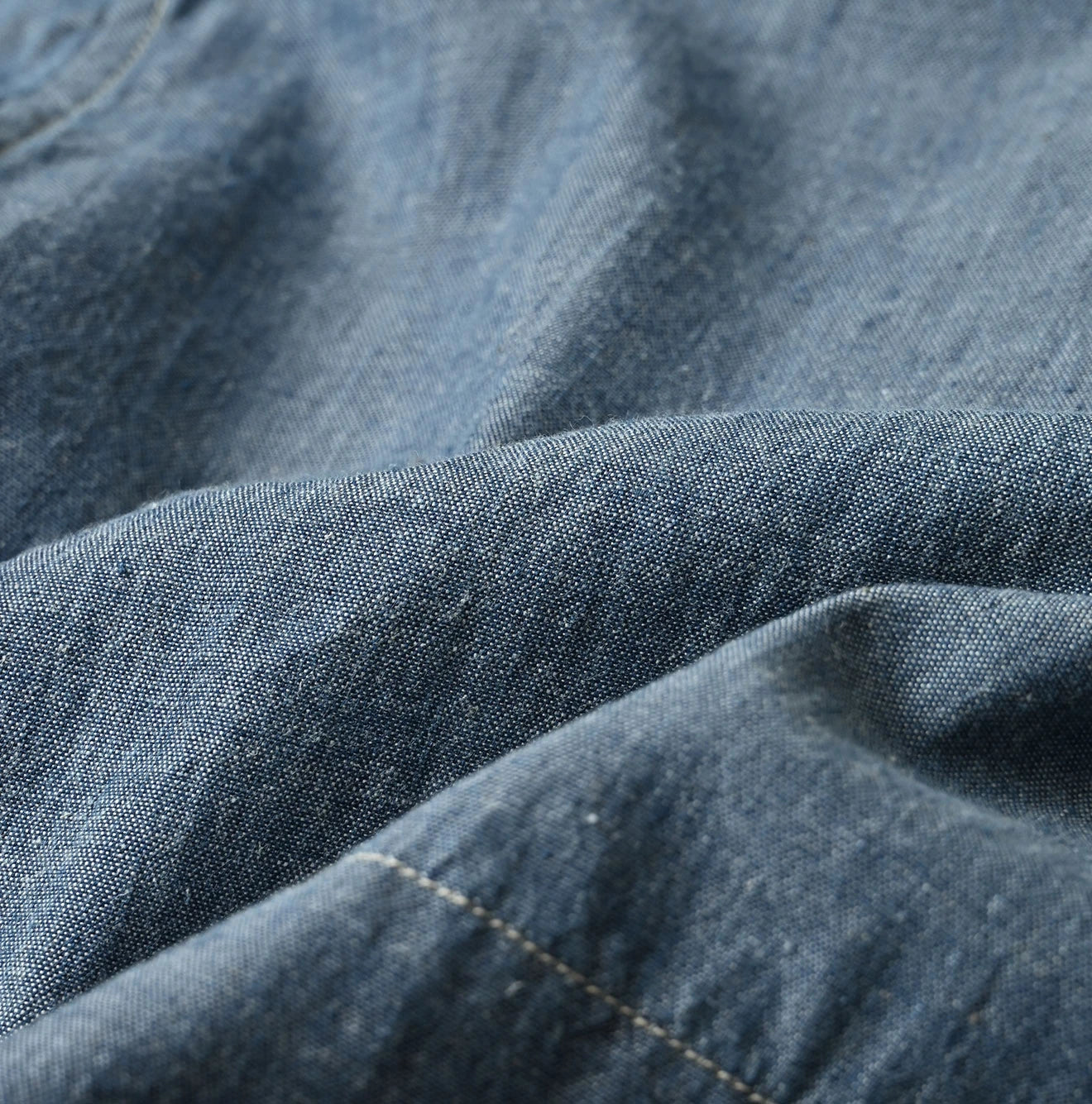 Indigo Khadi OX 908 Cruise Shirt Detail