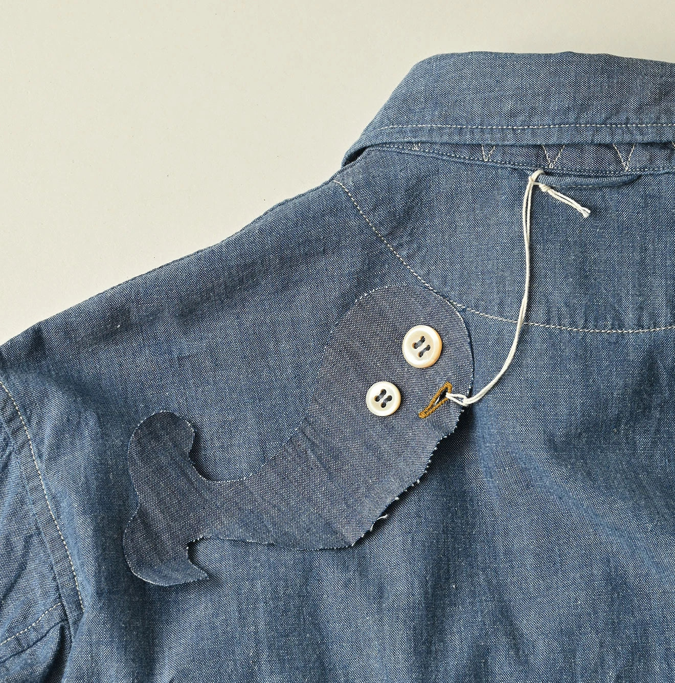 Indigo Khadi OX 908 Cruise Shirt Detail