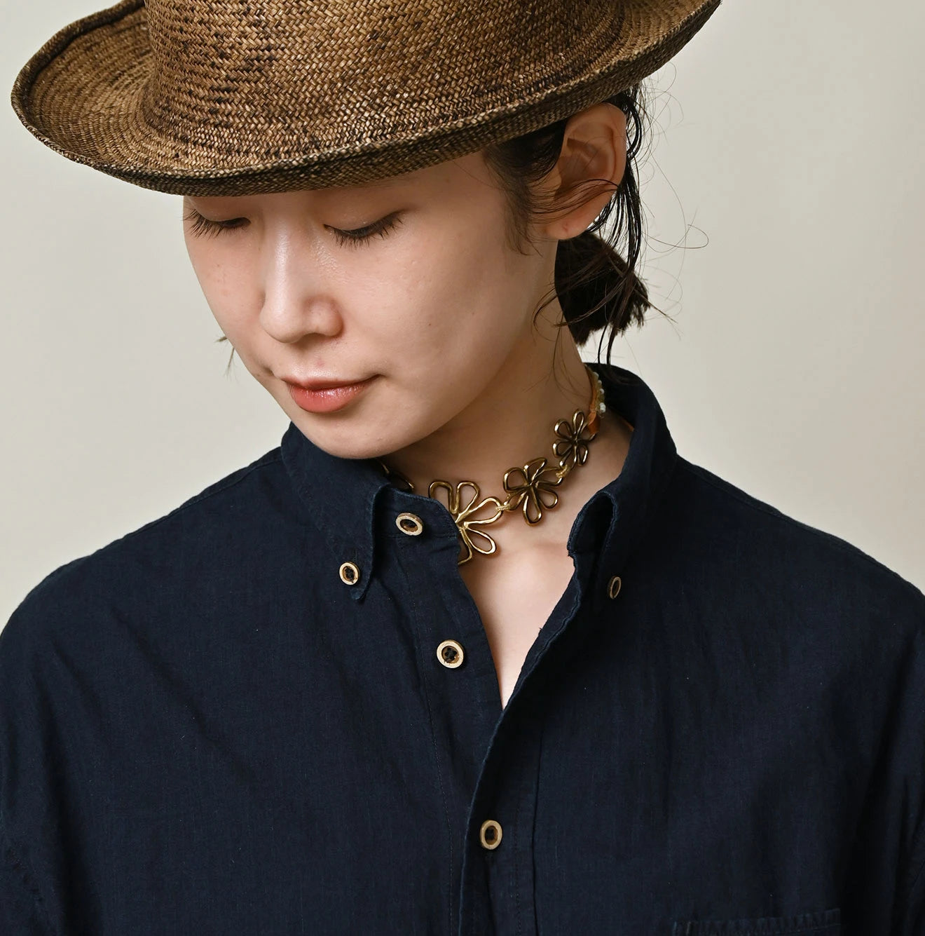 Indigo Batiste 908 Ocean Shirt Detail