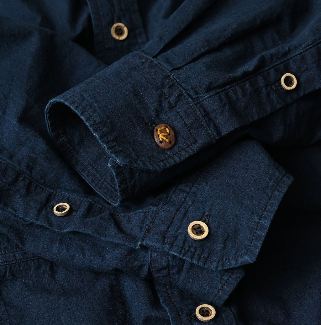 Indigo Batiste 908 Ocean Shirt Detail