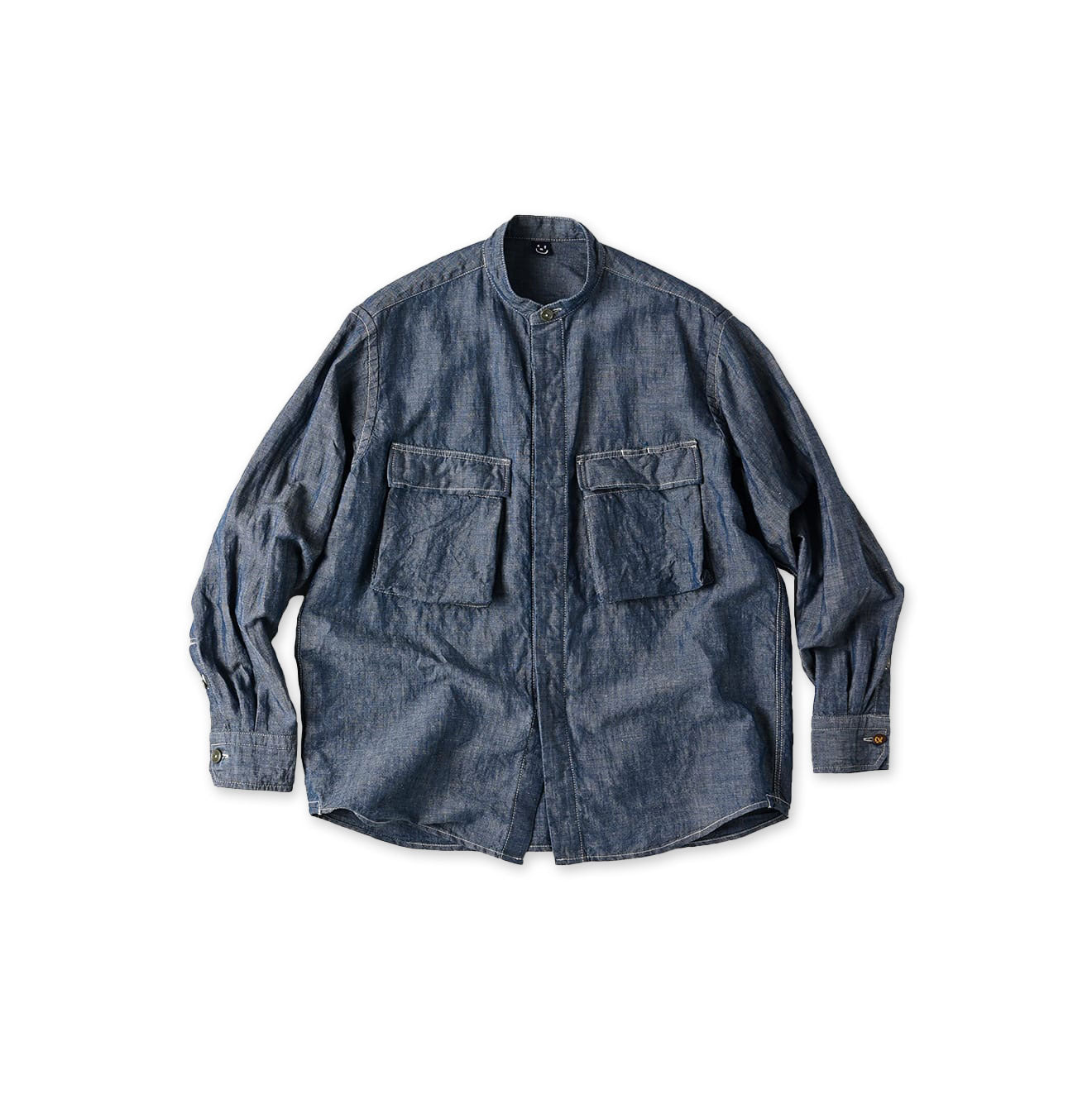 Cotton Linen Ruri Dungaree 908 Neem Shirt Nou