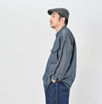 Cotton Linen Ruri Dungaree 908 Neem Shirt Nou Male Model