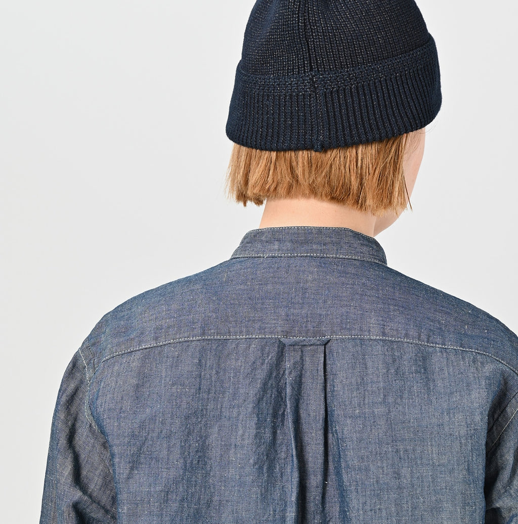 Cotton Linen Ruri Dungaree 908 Neem Shirt Nou Detail