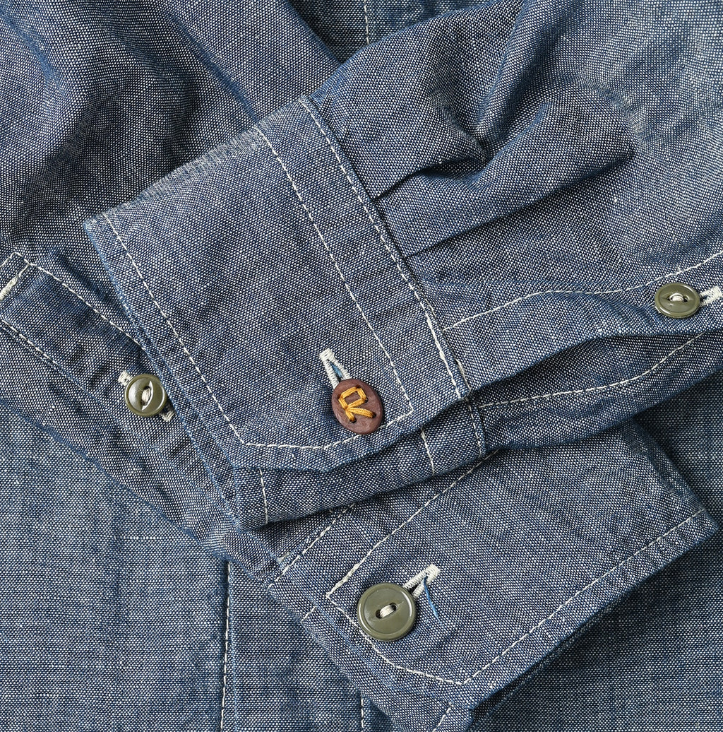 Cotton Linen Ruri Dungaree 908 Neem Shirt Nou Detail