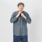 Cotton Linen Ruri Dungaree 908 Neem Shirt Nou Male Model