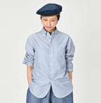 Usu OX Loafer 908 Button Down Shirt Female Model