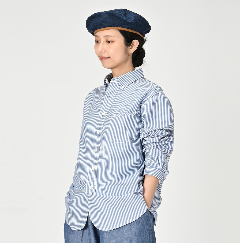 Usu OX Loafer 908 Button Down Shirt Female Model