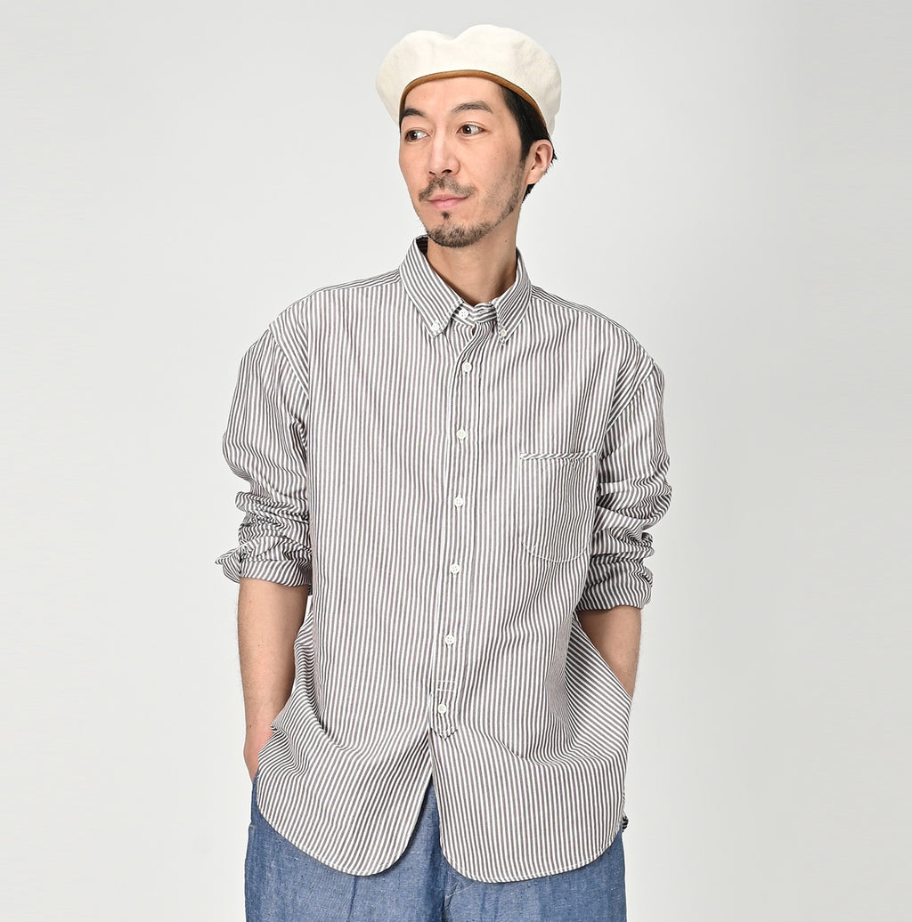 Usu OX Loafer 908 Button Down Shirt Male Model