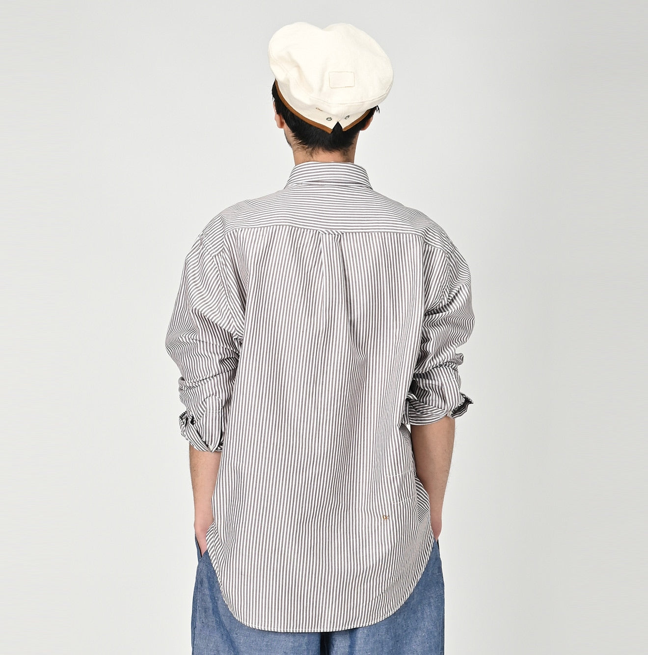 Usu OX Loafer 908 Button Down Shirt Male Model