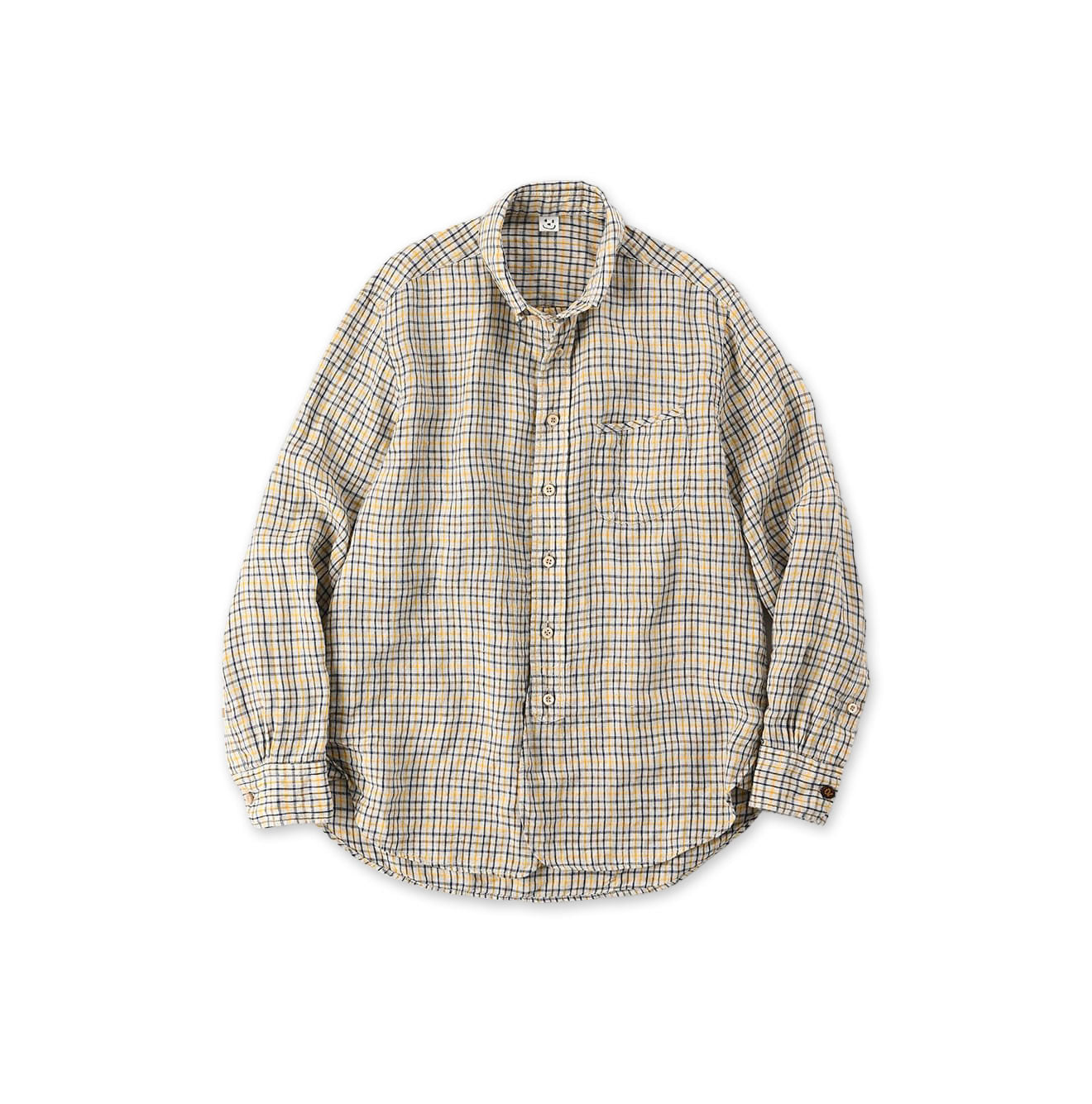 Indian Linen 908 Loafer Button Down Shirt Yellow