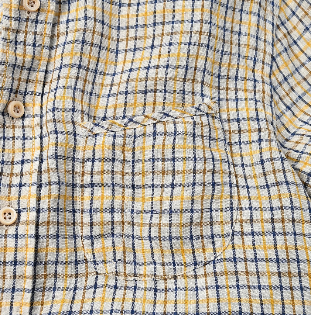 Indian Linen 908 Loafer Button Down Shirt Detail
