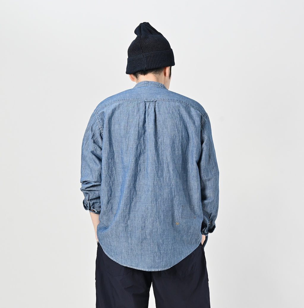 Cotton Linen Ruri Dungaree 908 Neem Shirt Zyu Male Model