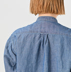 Cotton Linen Ruri Dungaree 908 Neem Shirt Zyu Detail