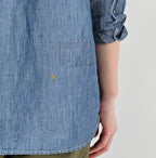 Cotton Linen Ruri Dungaree 908 Neem Shirt Zyu Detail