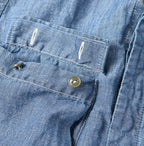Cotton Linen Ruri Dungaree 908 Neem Shirt Zyu Detail