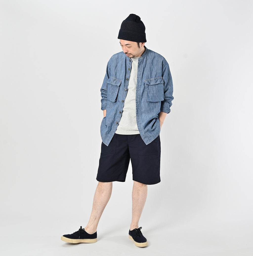 Cotton Linen Ruri Dungaree 908 Neem Shirt Zyu Male Model