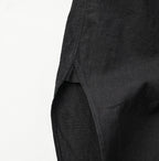 Indigo Khadi OX 908 Grandpa Pull Shirt Sumi Detail