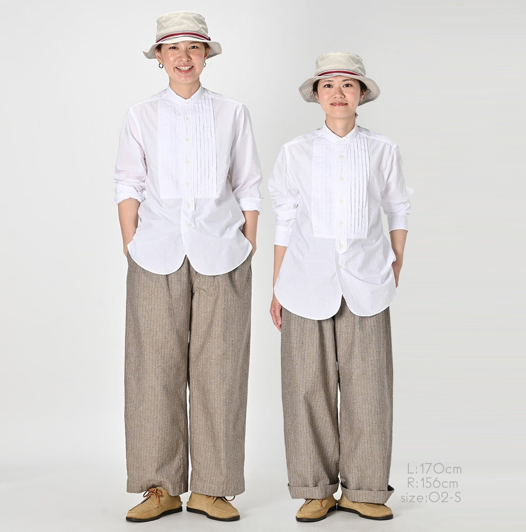 Batiste Pintuck 908 Stand Shirt Female Models