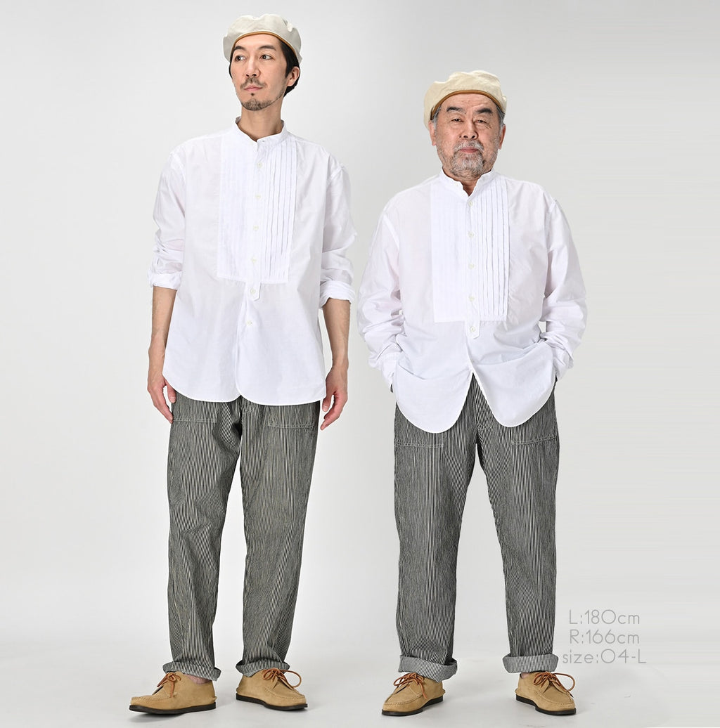 Batiste Pintuck 908 Stand Shirt Male Models