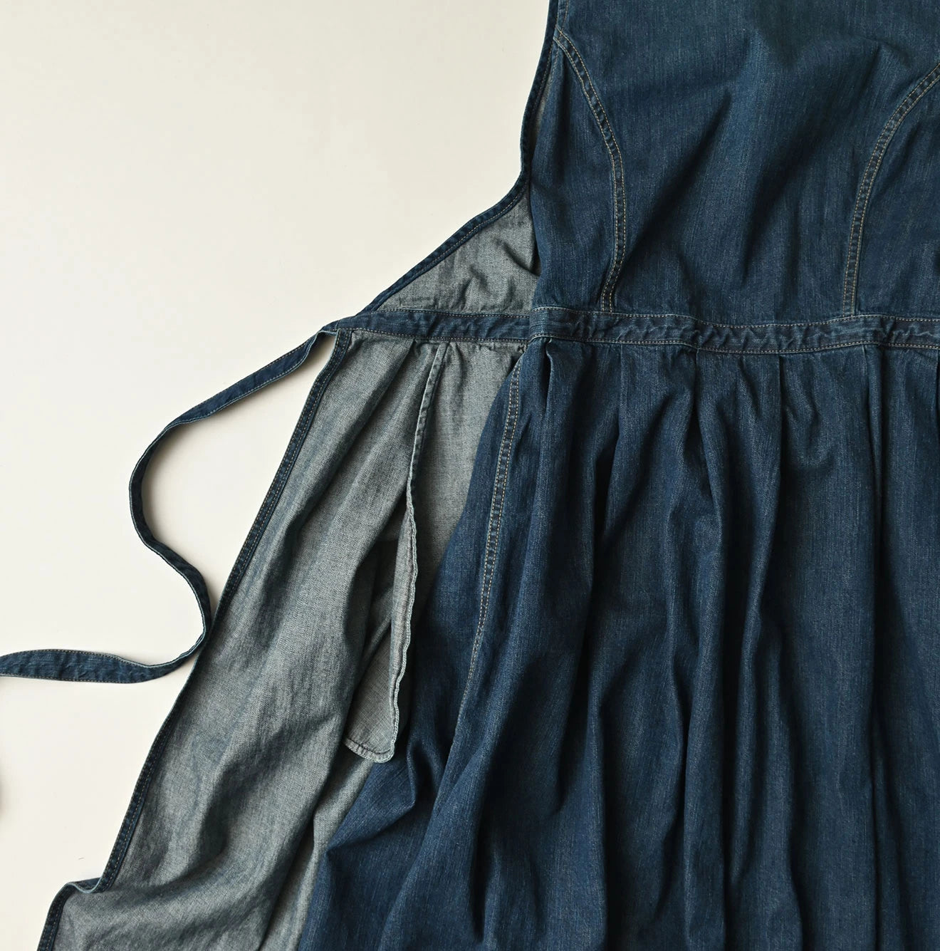 Mugihiko Denim Wrap Dress Zyu Detail